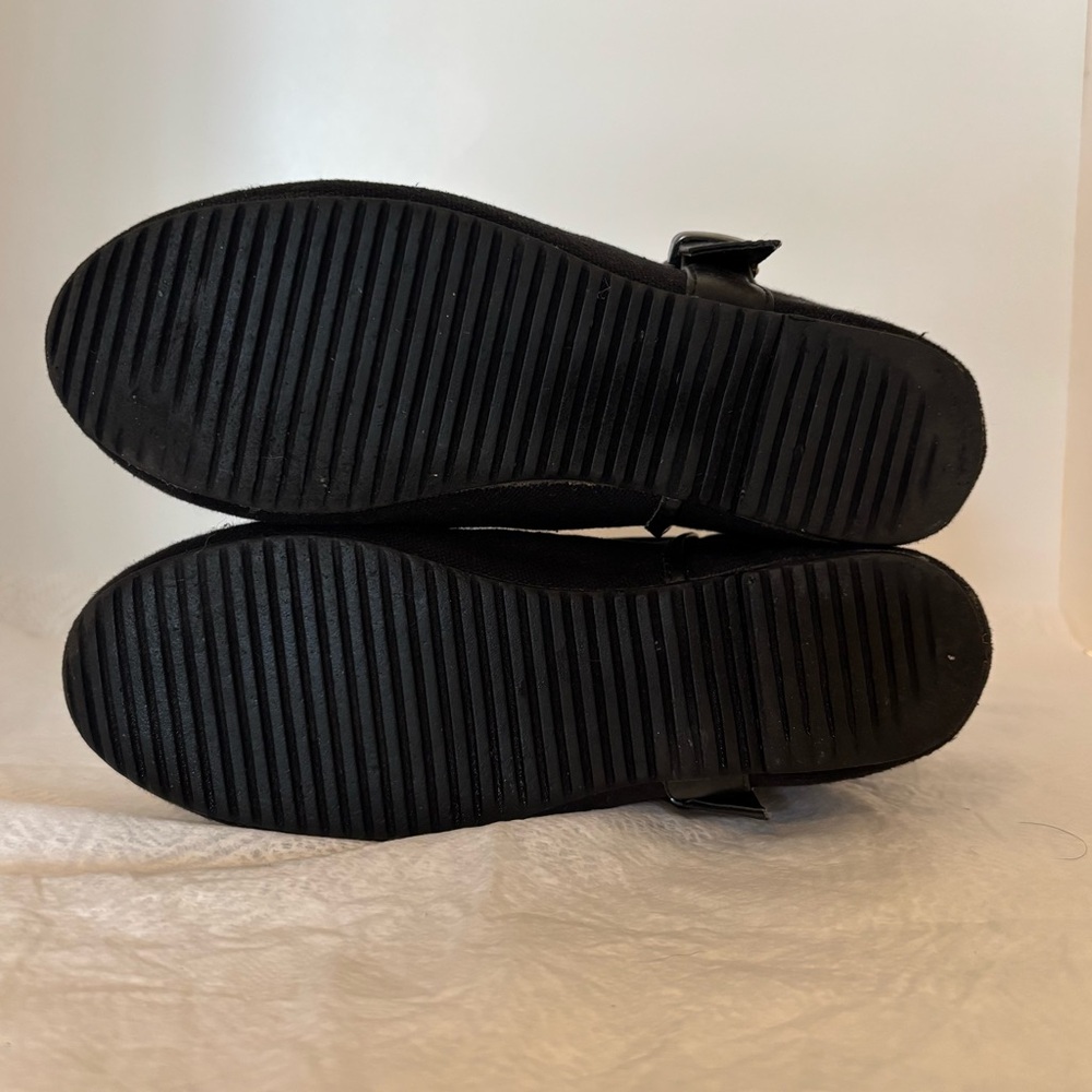 Punk Black Rocker Boots - Picture 6 of 10